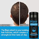Pegciz Hair Fibres Dark Brown for Thinning Hair, 15 Sec Concealment view 3