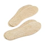 LAMBAA 2 Pairs Natural Felt Insoles, Super