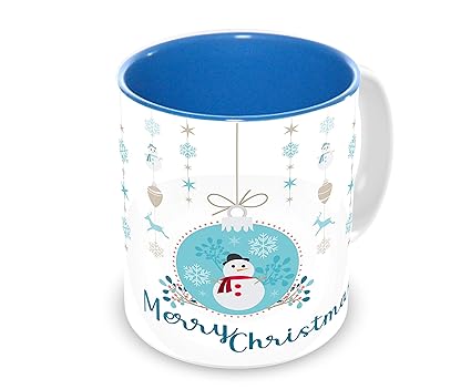 Tuelip Merry Christmas Mug & Happy New Year Mug for Tea & Coffee Ceramic Printed Mug 350 ML