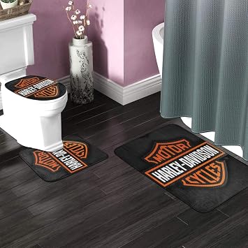 Laure Bad Rutschfeste Unterlage Harley Davidson Sets 3 Teiliges