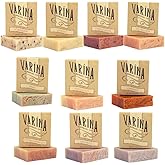 Varina Natural Floral Variety Bar Soap - Gentle Cleansing for Sensitive Skin, Floral - 10 Pack