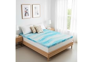 SAGENEST Memory Foam Mattress Topper Twin - 2 Inch Gel Infused Bed Toppers, Pressure Relief Mattress Pad for Dorm Room, CertiPUR-US Certified