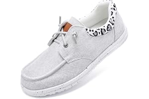 Fagines Slip On Loafers for Women, Arch Support Lightweight Boat Shoe Comfotable Business Casual Shoes with Memory Foam