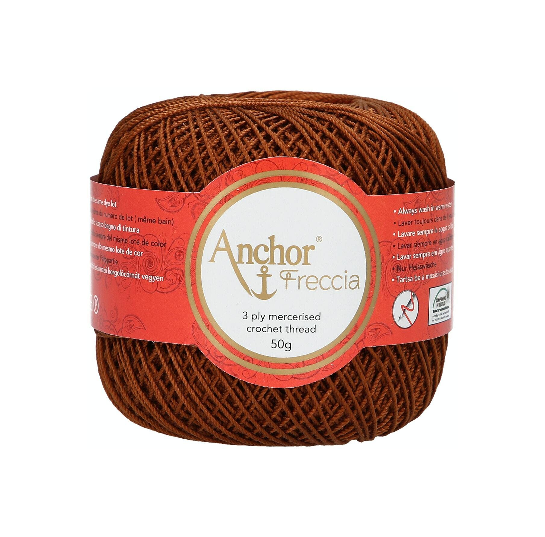 Anchor Crochet Yarn, 100% Cotton, 294, Stärke 6