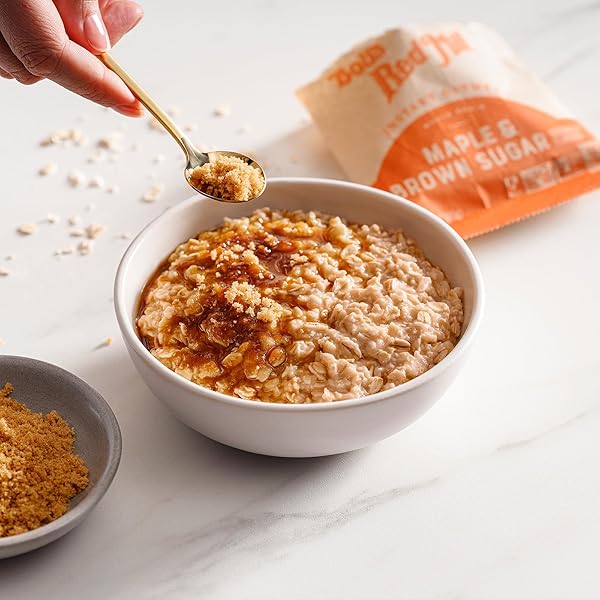 BOB’S RED MILL INSTANT OATMEAL, MAPLE BROWN SUGAR, 6 PACKETS TOTAL, NON-GMO, GLUTEN FREE, WHOLE GRAIN