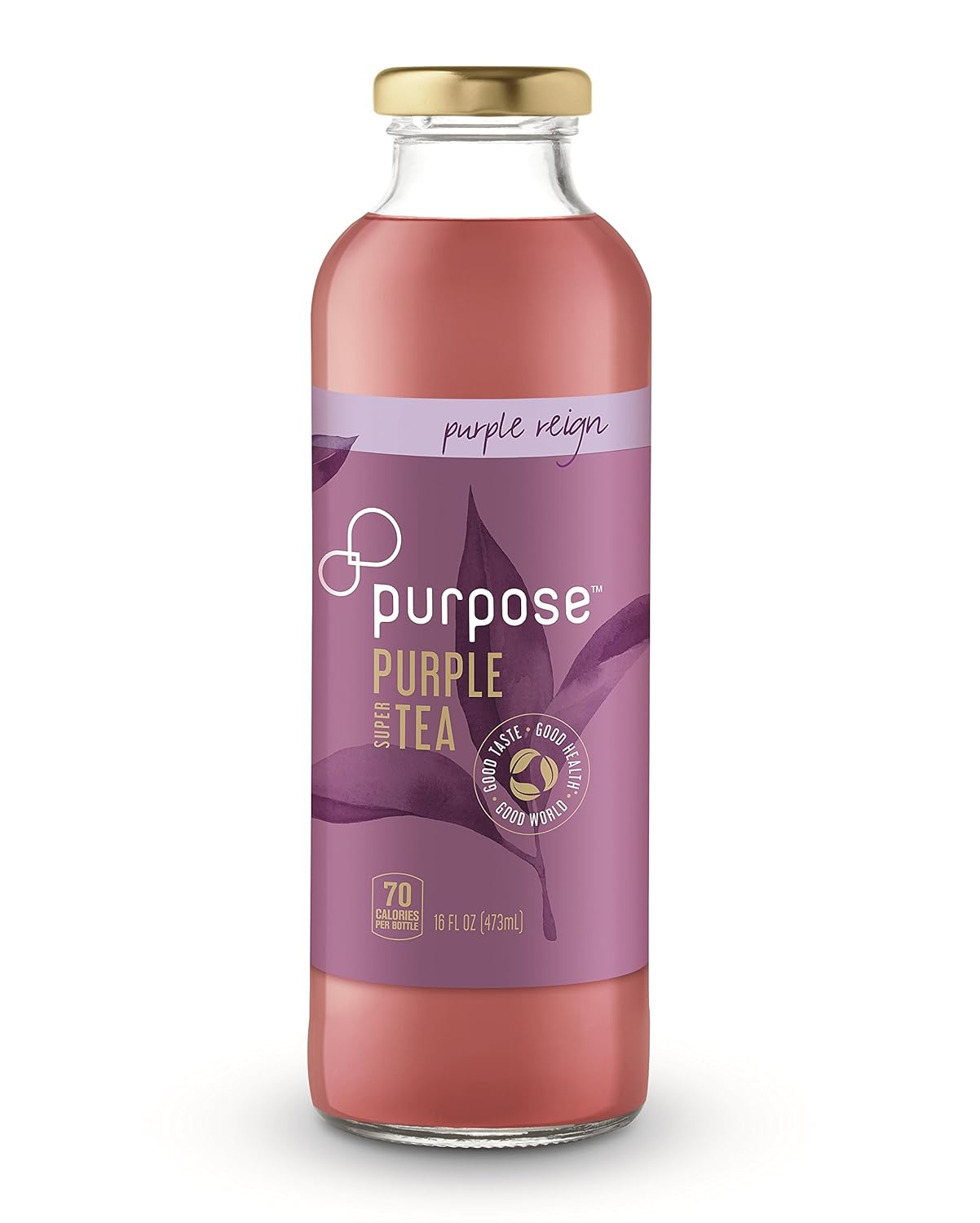 Purple Iced Tea, Hint of Sweet, Purple Reign, NonGMO, 4 16 oz
