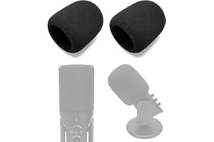 Voarmaks 2-Pack Foam Windscreen Mic Cover Compatible with Sennheiser Profile USB Microphone, High-Density Pop Filter