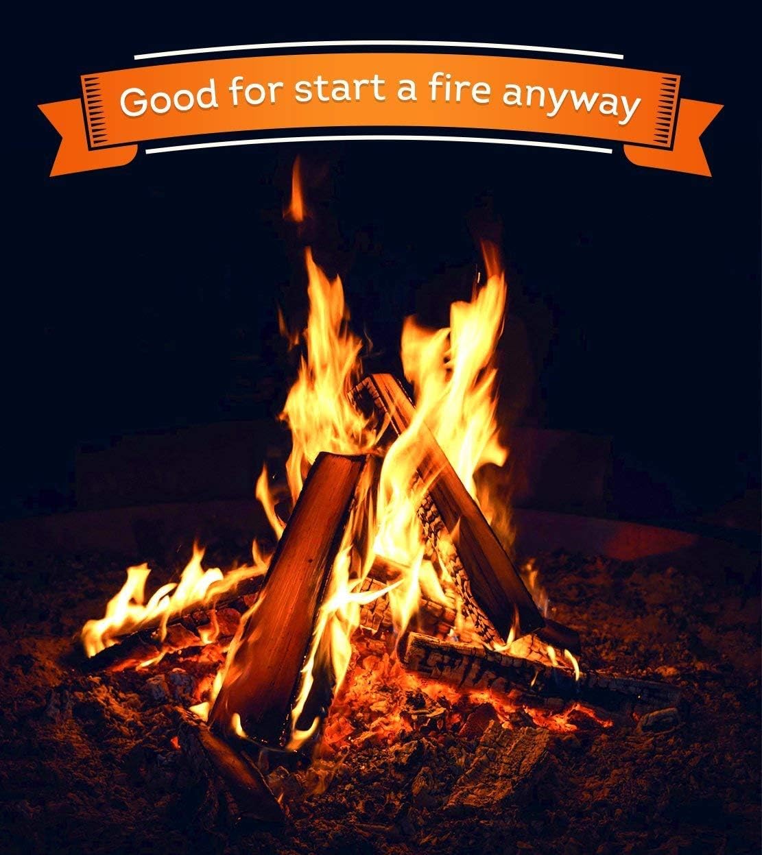 Fireplace Starter Cubes - Fire Starter Squares 50pc - Firestarters for Indoor Fireplace - Natural Wood and Wax fire Starter - BBQ and Grill Charcoal Starters Burns 10-12 min: Sports & Outdoors