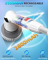 Art Institute Glitter Power Scrubber Electric Spin Brush USB Rechargeable 5 view 3