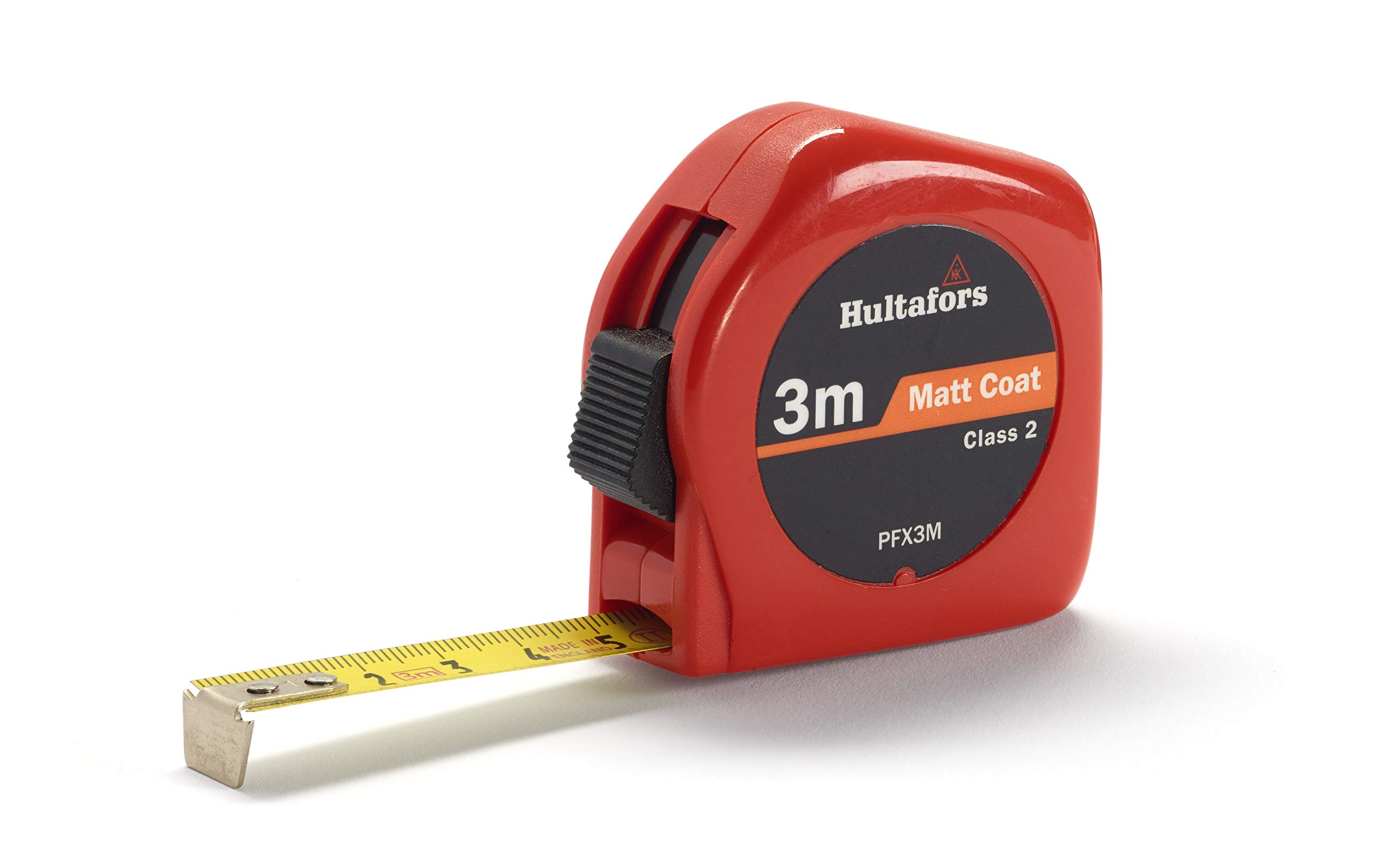 Tape measure 3m I Hultafors I Made in the UK I Metric scale I 3m premium craftsman's tape measure I 366003