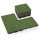 GOLDEN MOON Artificial Grass Turf Tile with Upgrade