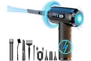 LIHAN Compressed Air Duster,Dust Cleaner for Car,Computer,Keyboard,Camera,Desk,Laptop,Mini Electric Blower for Yoga Ball,Balloon,Air Bed.