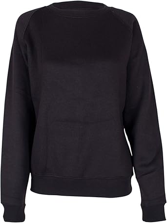 womens crew neck fleece top