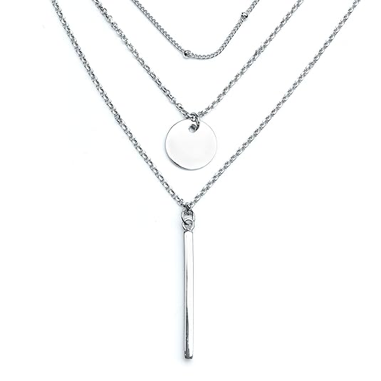 Brilliantme | Damen Halskette | 925 Sterling Silber | Dreifachkette | 45 cm Länge | Inkl. Poliertuch für Silber Schmuck | 260
