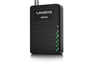 Linksys DOCSIS 3.0 8x4 Cable Modem Certified with Comcast Xfinity, Spectrum, Cox (CM3008)