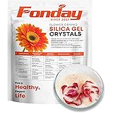 2LBS Fonday Silica Gel Flower Drying Crystals for Wedding Bouquet Preservation Color Indicating Reusable Bead Size Less Than 1mm