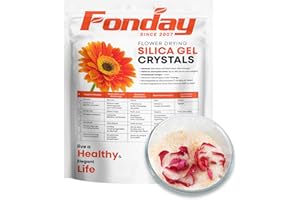 2LBS Fonday Silica Gel Flower Drying Crystals for Wedding Bouquet Preservation Color Indicating Reusable Bead Size Less Than 1mm