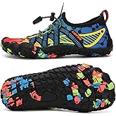 UBFEN Water Shoes for Kids Boys Girls Aqua Socks Barefoot Beach Sports Swim Pool Quick Dry Lightweight Toddler Little Big Kid