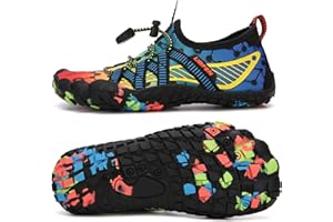 UBFEN Water Shoes for Kids Boys Girls Aqua Socks Barefoot Beach Sports Swim Pool Quick Dry Lightweight Toddler Little Big Kid