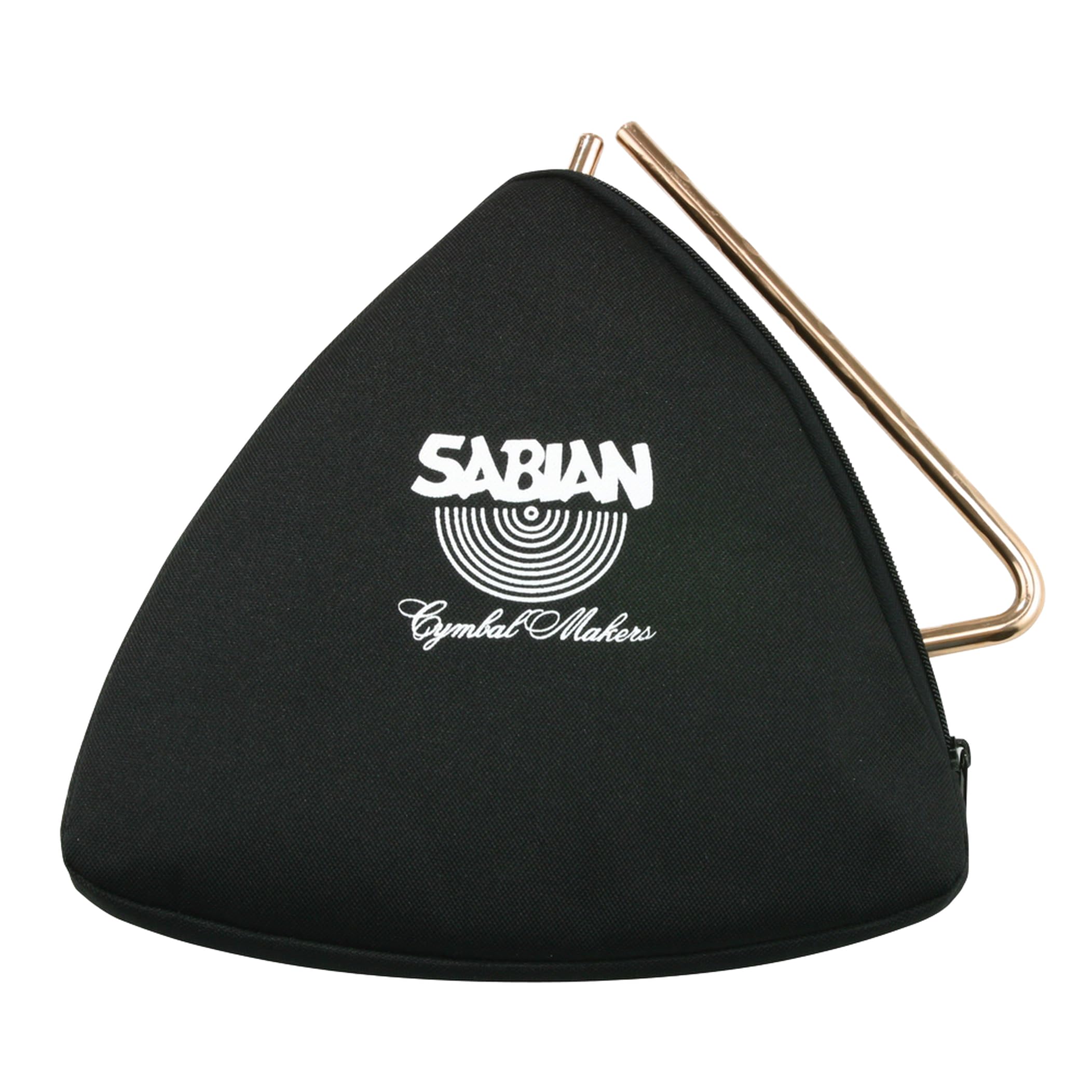 SABIAN - 61140-8 - Black Zippered Triangle Bag 8"
