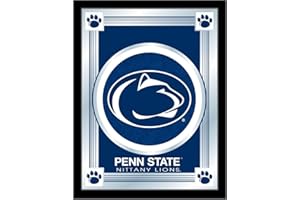 HOLLAND BAR STOOL CO. Holland Bar Stool Company Penn State Logo Mirror Art, 17 X 22-Inch, Black