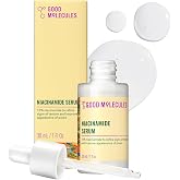 Good Molecules Niacinamide Serum 10%, Pore &amp; Texture Serum, 1 fl oz | 10% niacinamide serum to refine skin texture and minimize the look of pores. Non-comedogenic.