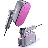 OGHom Travel Steamer for Clothes, 1200W Portable Handheld Garment Steamer with LCD Display, 4 Steam Levels &amp; Dry Iron Mode, 20s Fast Heat-Up, 150ml Water Tank, Large Ceramic Heat Panel, Only for 120V