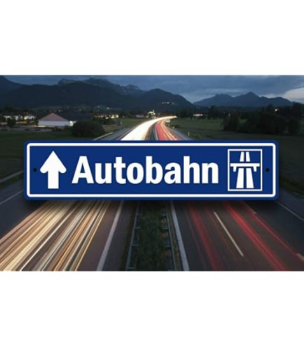 Autobon Sign Autobahn Sign Board