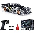 TOUCAN RC HOBBY 1:43 Ready to Run Race Car Gyro Drift Car 4WD Traffic Cones Mini Toy for Boys with a Gyro (Camouflage)