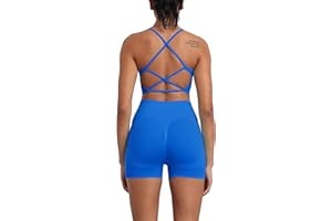 Seamless Workout Sets for Women Strappy Crisscross Sports Bras with Shorts Leggings 2 Piece Yoga Outfits Gym Tracksuit