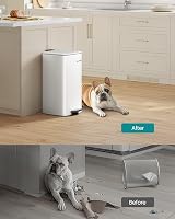 SONGMICS 30 L Kitchen Bin Steel Pedal Trash Can with Inner Bucket view 4