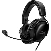 HyperX Cloud III &ndash; Wired Gaming Headset, PC, PS5, Xbox Series X|S, Angled 53mm Drivers, Spatial Audio, Memory Foam, Durable Frame, Ultra-Clear 10mm Mic, USB-C, USB-A, 3.5mm &ndash; Black