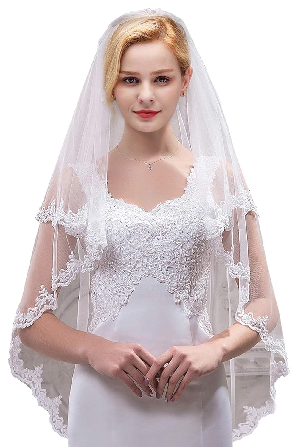 Best Wedding Veil Ivory 2 Tier 3M
