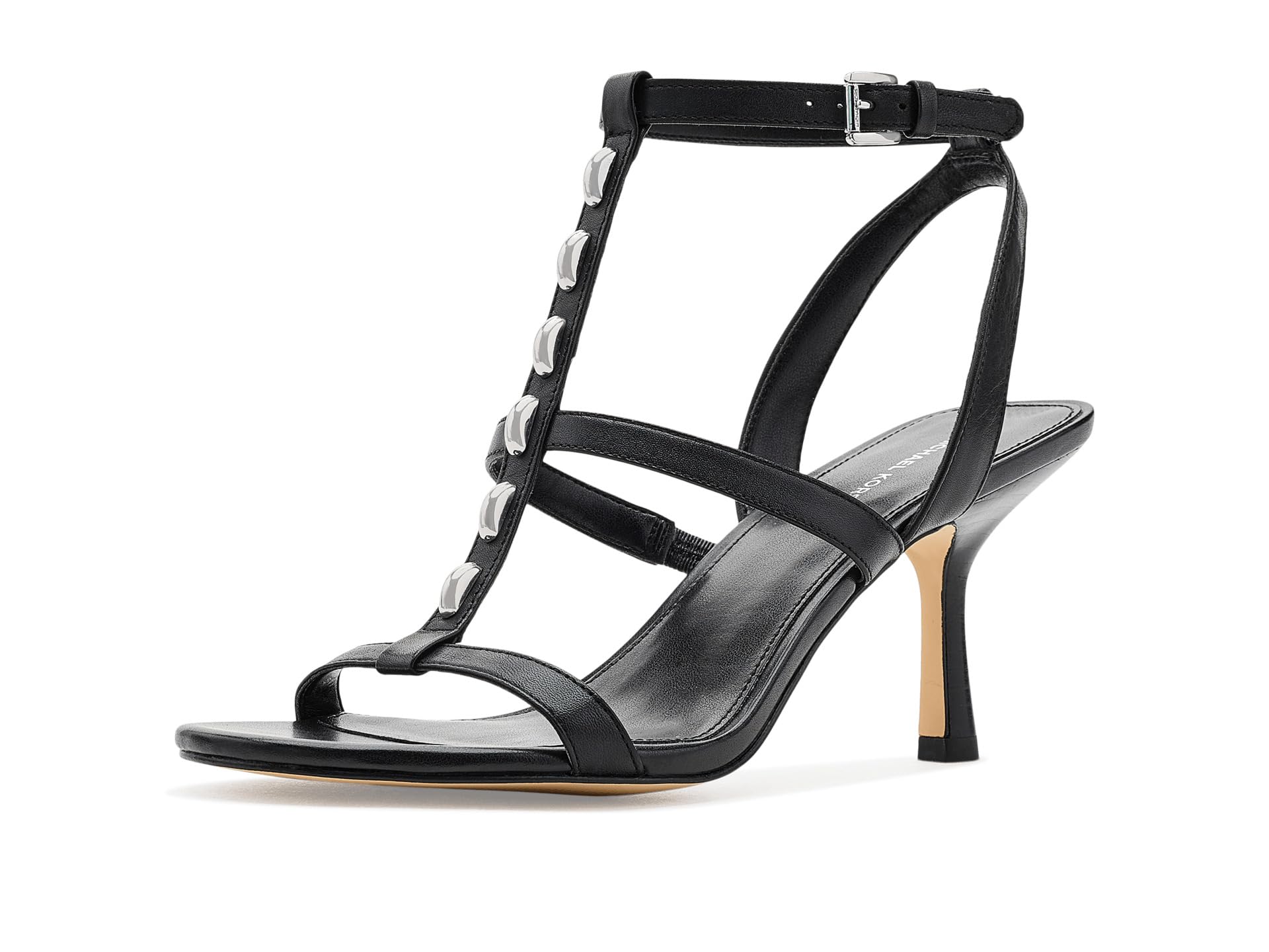 Michael Kors Women’s Nara Mid Sandals Black 1 7.5 Medium