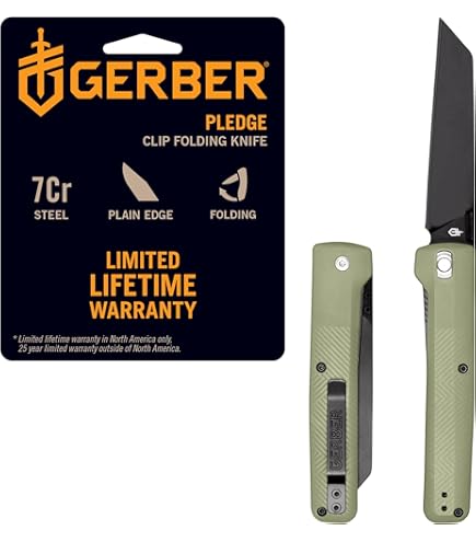 Gerber Gear Ayako Folding Pocket Knife with Clip, EDC Knife, Green