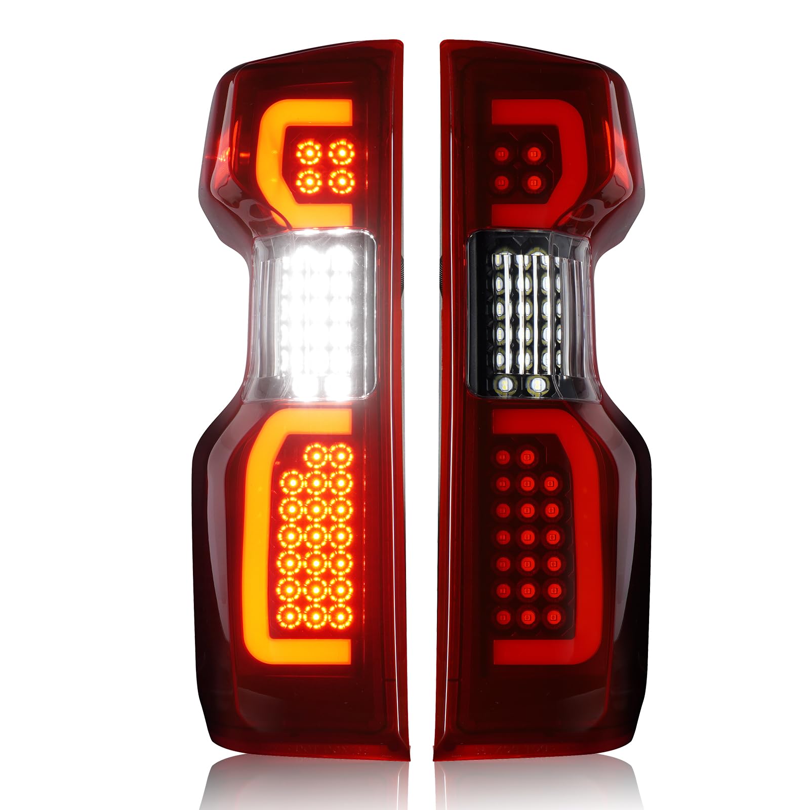 Photo 1 of ONLY 1 ----------------------------------------------------------------------------------------------------------Gubebaili LED Tail Lights Fit for Chevy Silverado 1500 2019-2023,Silverado 2500 HD 3500 HD 2020-2023, Rear Taillight Assembly(Black Housing Re