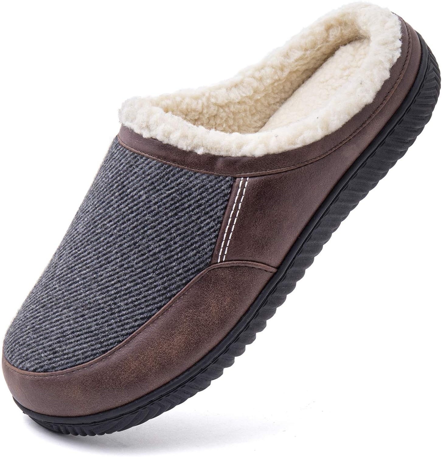 ULTRAIDEAS Pantuflas de espuma viscoelástica para hombre con forro