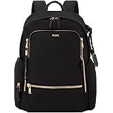 TUMI - Voyageur Celina Backpack - Women's Work and Travel Bag - 16.0" X 10.6" X 6.5" - Holds Up to 16" Laptop - Black & Gold Hardware