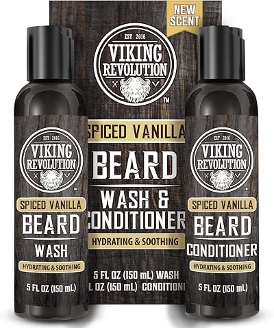 Viking Revolution Beard Shampoo & Conditioner 2x150ml Argan Jojoba Oils