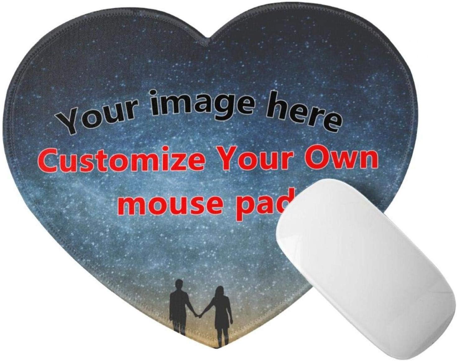 Personalized Heart Shape Mouse Pad Mouse Mat Add Amazon.co.uk