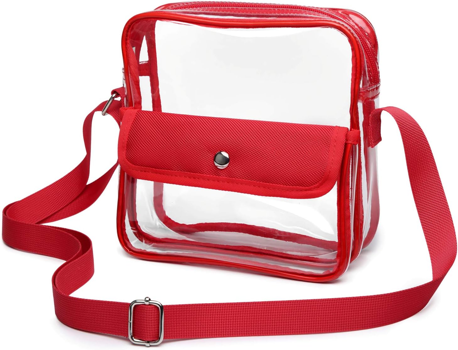 iSPECLE Clear Purse, Clear Stadium Bag Approved for NFL NCAA, Adjustable Strap