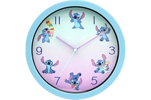 Accutime Lilo and Stitch Time for Posing 10" Analog Wall Clock