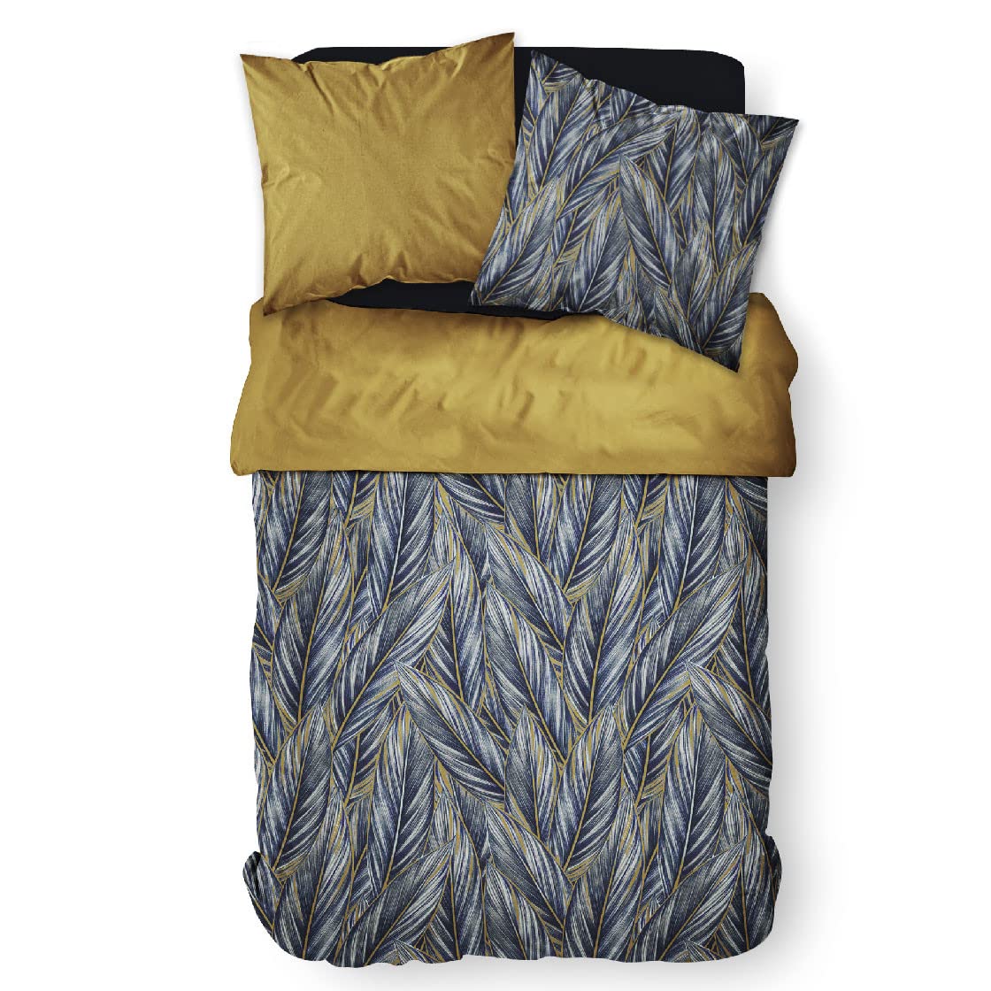 Lefebvre Textile Today Double Bed Linen Set 220 x 240 cm Cotton Floral Blue