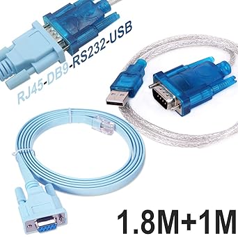 Cisco Cable De Console Cable Serie Rj45 A Db9 Et Rs232 A Usb 2 En 1 Pour Peripherique Cisco 1m 1 8m Amazon Fr Commerce Industrie Science