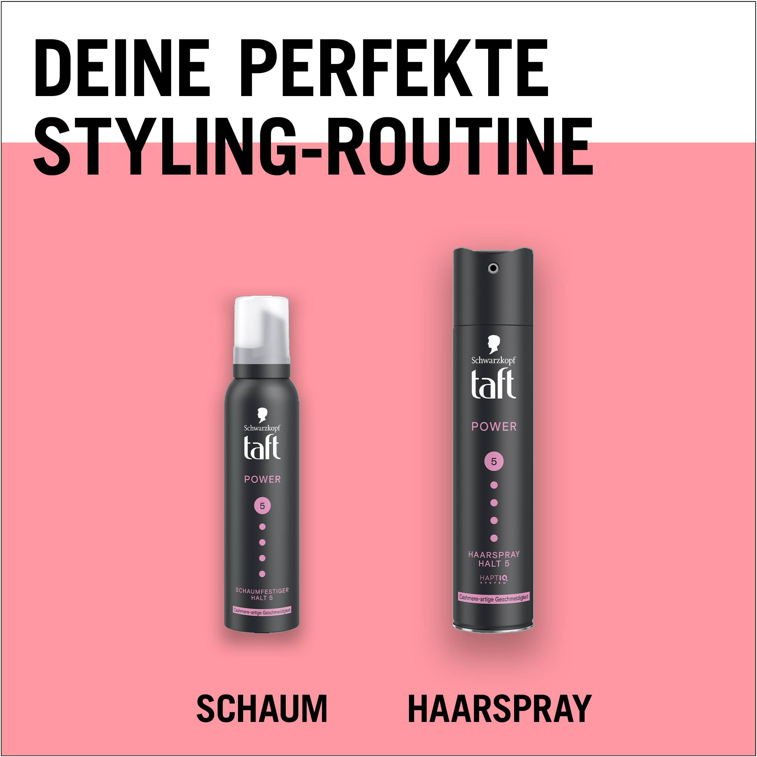 Schwarzkopf Taft Haarspray Power Cashmere (250 ml), Haltegrad 5 Haarstyling, Haarspray für trockenes und strapaziertes Haar, Kaschmir-ähnliche Geschmeidigkeit, vegane Formel* 9
