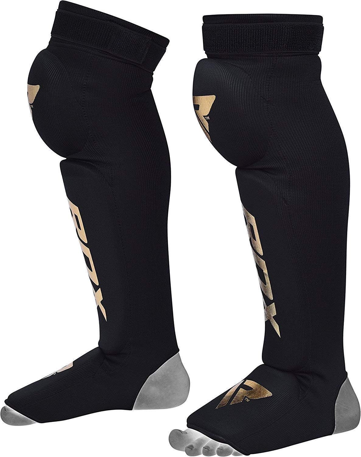 RDX Shin Guards for MMA Fighting, Kickboxing Training Knee Brace Support, Muay Thai Leg Protector Instep Foam Pads, Foot Protective Gear for Martial Arts, Sparring, BJJ, Karate : Sports & Outdoors