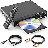 DVD Players for TV with HDMI,Plays All Regions and Formats,CD Player for Home,Support 1080P Video/CD/DVD/VCD/JPEG/USB, Remote