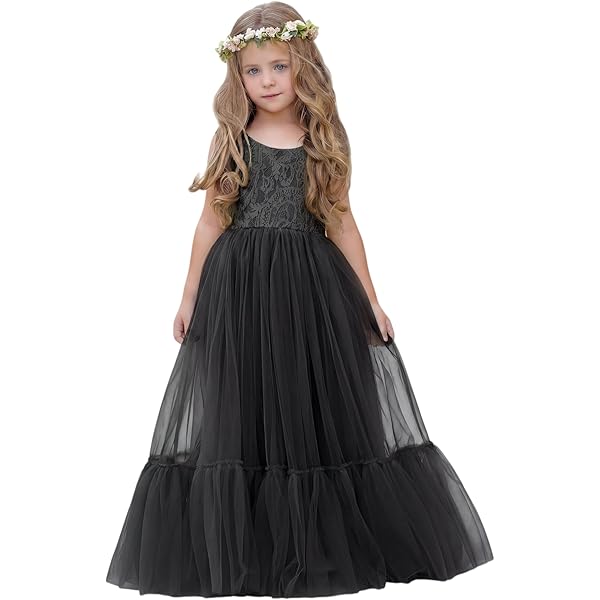 Amazon.com: LalaMira Flower Girl Dress Lace Boho Toddler Dresses Backless Ruffle Maxi Girl Dress for Wedding Holiday Beach Party Black-6 Months: Clothing, Shoes & Jewelry Amazon.com: LalaMira Flower Girl Dress Lace Boho Toddler Dresses Backless Ruffle Maxi Girl Dress for Wedding Holiday Beach Party Black-6 Months: Clothing, Shoes & Jewelry