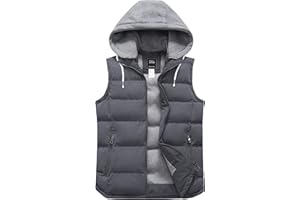 ZSHOW Women's Winter Padded Vest Removable Hooded Outwear Jacket