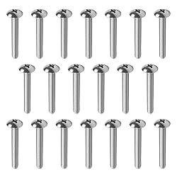 MroMax 30Pcs M4 x 30mm Truss Head Phillips Machine